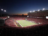 University of Nebraska - Memorial Stadium under the Night Sky Photographic Print