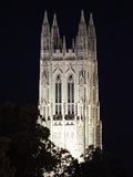 Duke University - The Duke Chapel Lights Up the Night Photographic Print by Lance King