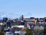 Washington State University - Snow Covered Washington State Campus Photographic Print