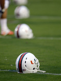 University of Miami - Miami Helmets Fotografisk tryk
