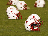 University of Nebraska - Husker Helmets at Memorial Stadium Photographic Print