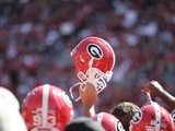 University of Georgia - Georgia Football Helmet Raised High Photographic Print