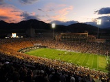 University of Colorado - Sun Sets at Folsom Field Fotografisk tryk