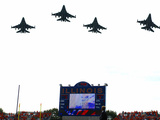 University of Illinois - Jets Fly over Memorial Stadium Photographie