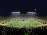 University of Michigan - The Big House under the Lights Photographic Print