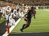 Texas Tech University - Michael Crabtree's Winning Touchdown Lámina fotográfica por Norvelle Kennedy