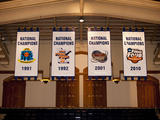 Duke University - Duke Basketball National Championship Banners Photographic Print