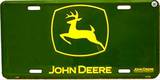 John Deere Logo License Plate Tin Sign