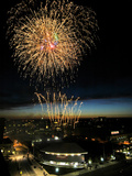 University of Cincinnati - University of Cincinnati Fireworks Photographic Print