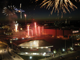 University of Cincinnati - Fireworks over Fifth Third Arena Fotografisk tryk University of Cincinnati - Fireworks over Fifth Third Arena Fotografisk tryk