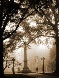 University of Mississippi (Ole Miss) - Fog Settles in Oxford Lámina fotográfica