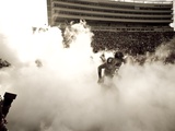 Texas Tech University - Raiders Emerge from the Fog Lámina fotográfica por Michael Strong