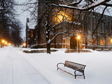Boston College - Snow at Boston College Fotografisk tryk Boston College - Snow at Boston College Fotografisk tryk