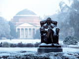 Duke University - Washington Duke Braves the Cold Photographic Print