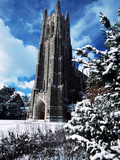 Duke University - Duke Chapel Snowed Under Photographic Print