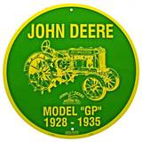 John Deere - Model GP Tin Sign