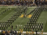 University of Michigan - Michigan Band Forms Block M Fotografisk tryk