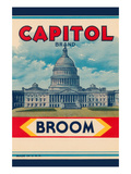 Capitol Brand Broom Label Prints