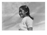 Girl Smiling Photographie par Ansel Adams