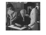 Nurse Aiko Hamaguchi, Harry Sumida and Michael Yonemetsu [I.E., Yonemitsu] in Hospital Posters par Ansel Adams