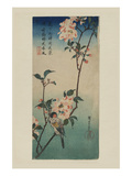 Small Bird on a Branch of Kaidozakura (Kaido Ni Shokin) Poster par Ando Hiroshige
