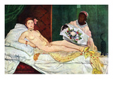 Olympia 1 Posters by Edouard Manet