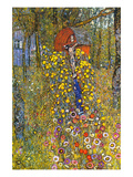 Farmers Garden with Crucifix Prints by Gustav Klimt