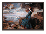 Miranda and the Tempest Posters by John William Waterhouse