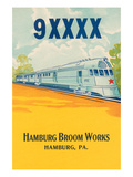 9Xxxx Bullet Train Broom Label Posters