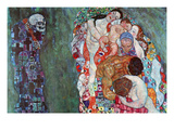 Death and Life Poster van Gustav Klimt