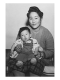 Mitsu Nakai and Baby Poster by Ansel Adams