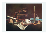 Music and Literature Print by William Hornett