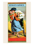 Stolen Kisses Poster by  Calvert Lithograph Co