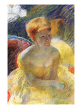Lydia, the Arms Rested, in the Theater Loge Posters by Mary Cassatt
