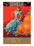 Sevilla - Fair Week Póster por Sara Pierce