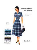 The Basque Silhouette... New This Season Poster by  Fashion Frocks