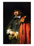 Portrait of Jan Six Affiches par Rembrandt van Rijn 