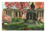 Phila Free Library Print by Noel Miles