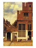 The Little Street Poster par Johannes Vermeer