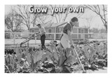 Homegrown Food Is Homegrown Wealth. Print by Dorothea Lange
