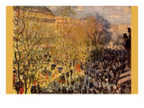Boulevard of Capucines in Paris Posters by Claude Monet