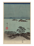 Evening View of Eight Famous Sites at Kanazawa in Musashi Province (Uyokanazawa Hassshoyakei) 1 Posters par Ando Hiroshige
