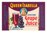 Queen Isabella Concord Grape Juice Prints
