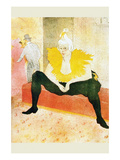Sitting Clown Posters by Henri de Toulouse-Lautrec