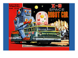 X-9 Space Robot Car Posters