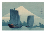 Sailboats and Mount Fuji. Posters by Uehara Konen