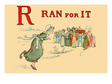 R - Ran for It Posters by Kate Greenaway