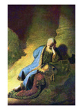 Jeremiah Mourning over the Destruction of Jerusalem Photo by Rembrandt van Rijn 