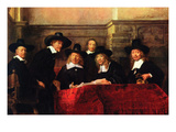 Portrait of Chairman of the Cloth Makers Guild Photo by Rembrandt van Rijn 