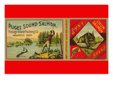 Puget Sound Salmon Can Label Posters by  Schmidt Lithograph Co